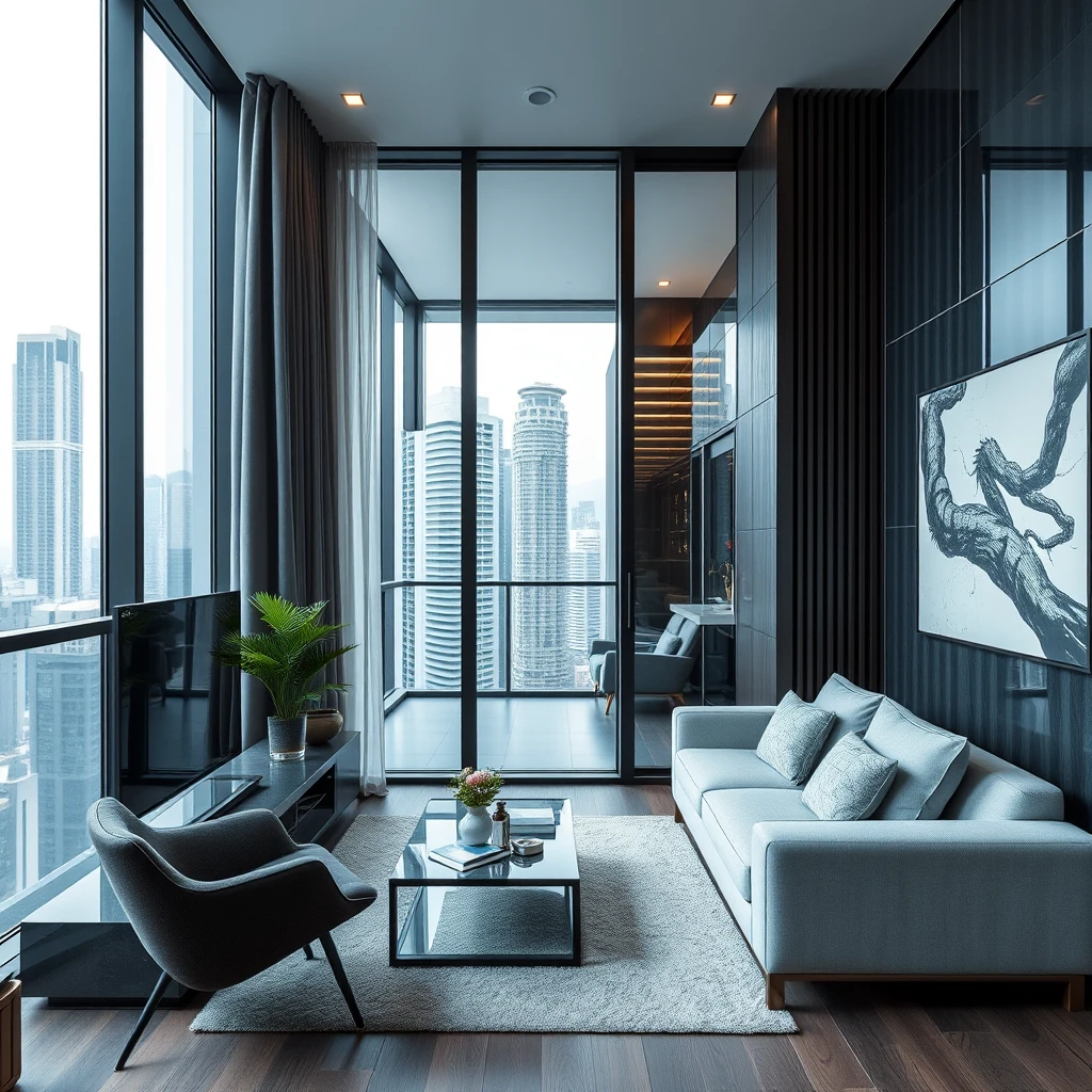 modern apartment in hong kong measuring 380 sqft