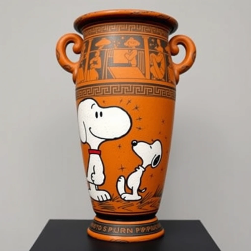 Photo: Greek vase: with Snoopy.