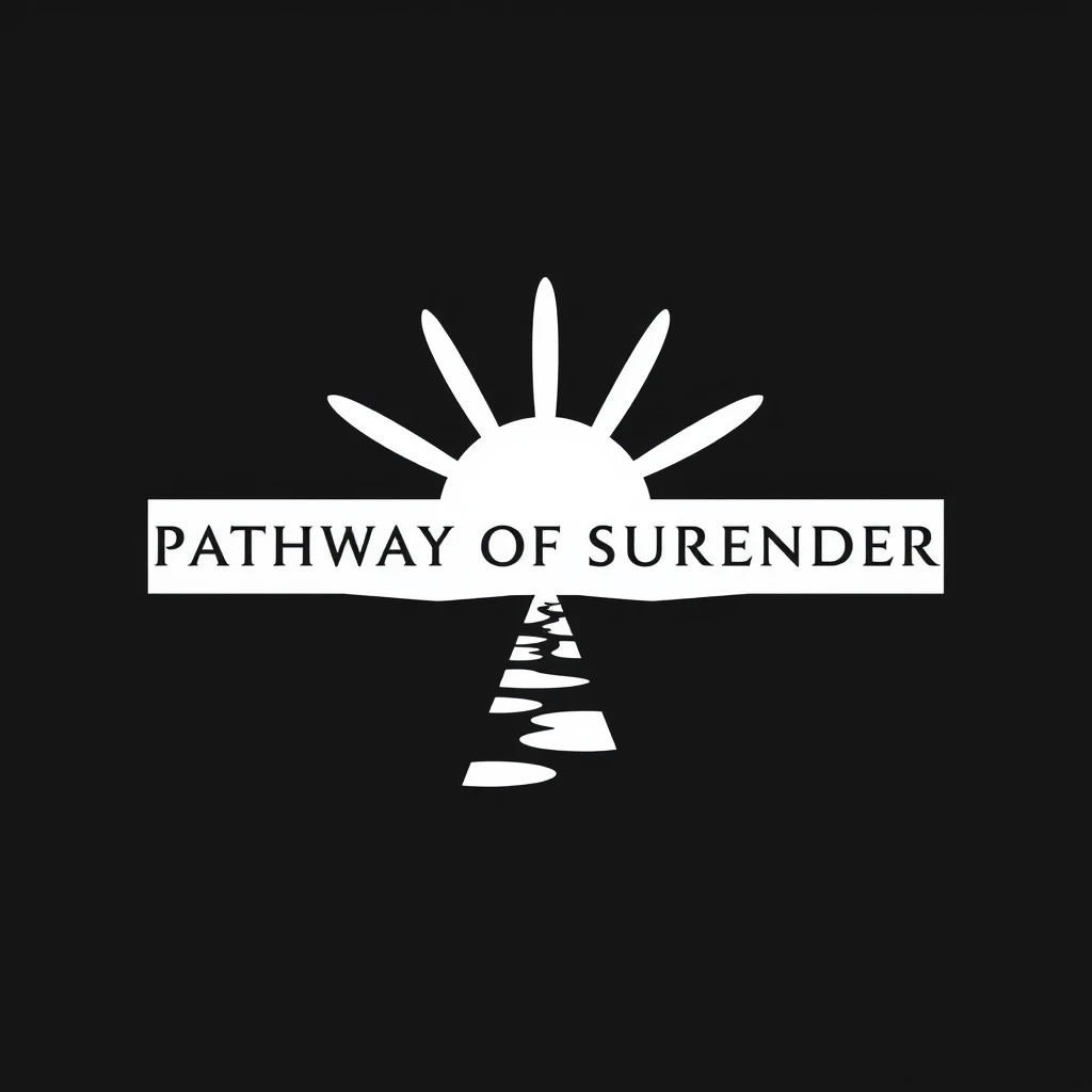 Pathway of Surrender Logo, minimal, black background - Image