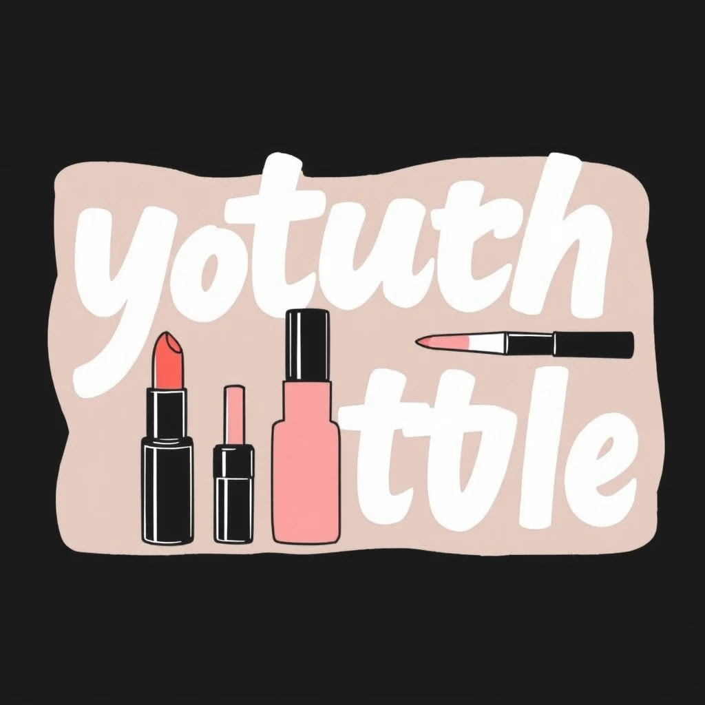 "Literary Youth Style Cosmetics Poster"