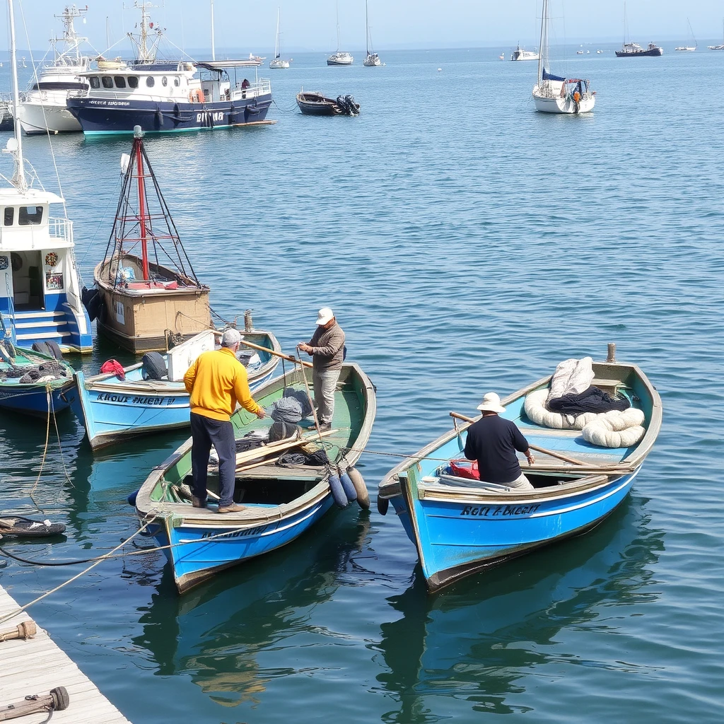 Harbor fishermen