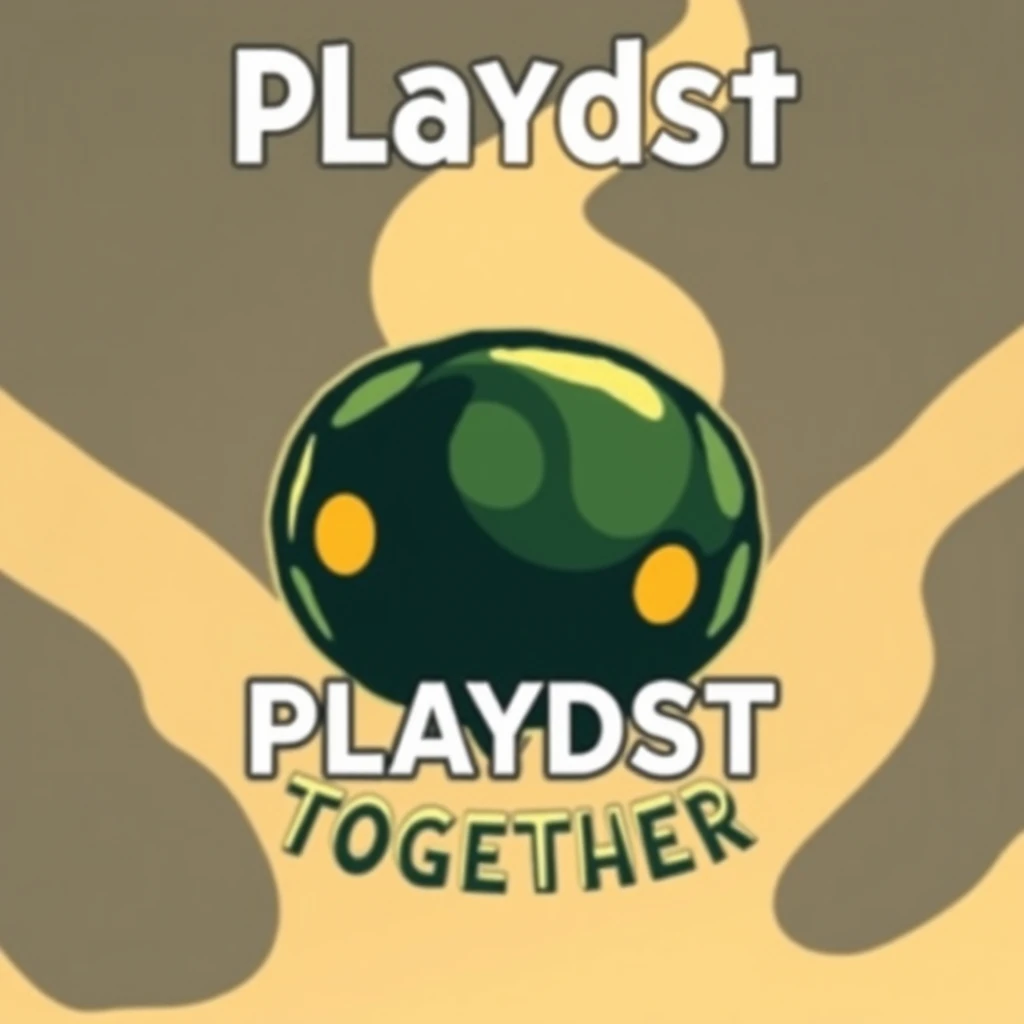 A game logo, the name is Playdst, the picture could be one of the foods in Don't Starve Together. - Image