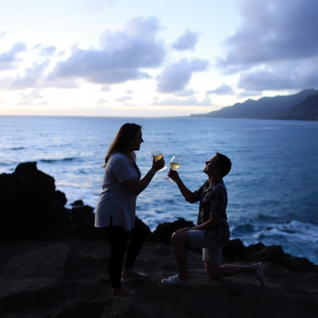 Drunken proposal in Hawaii - Image