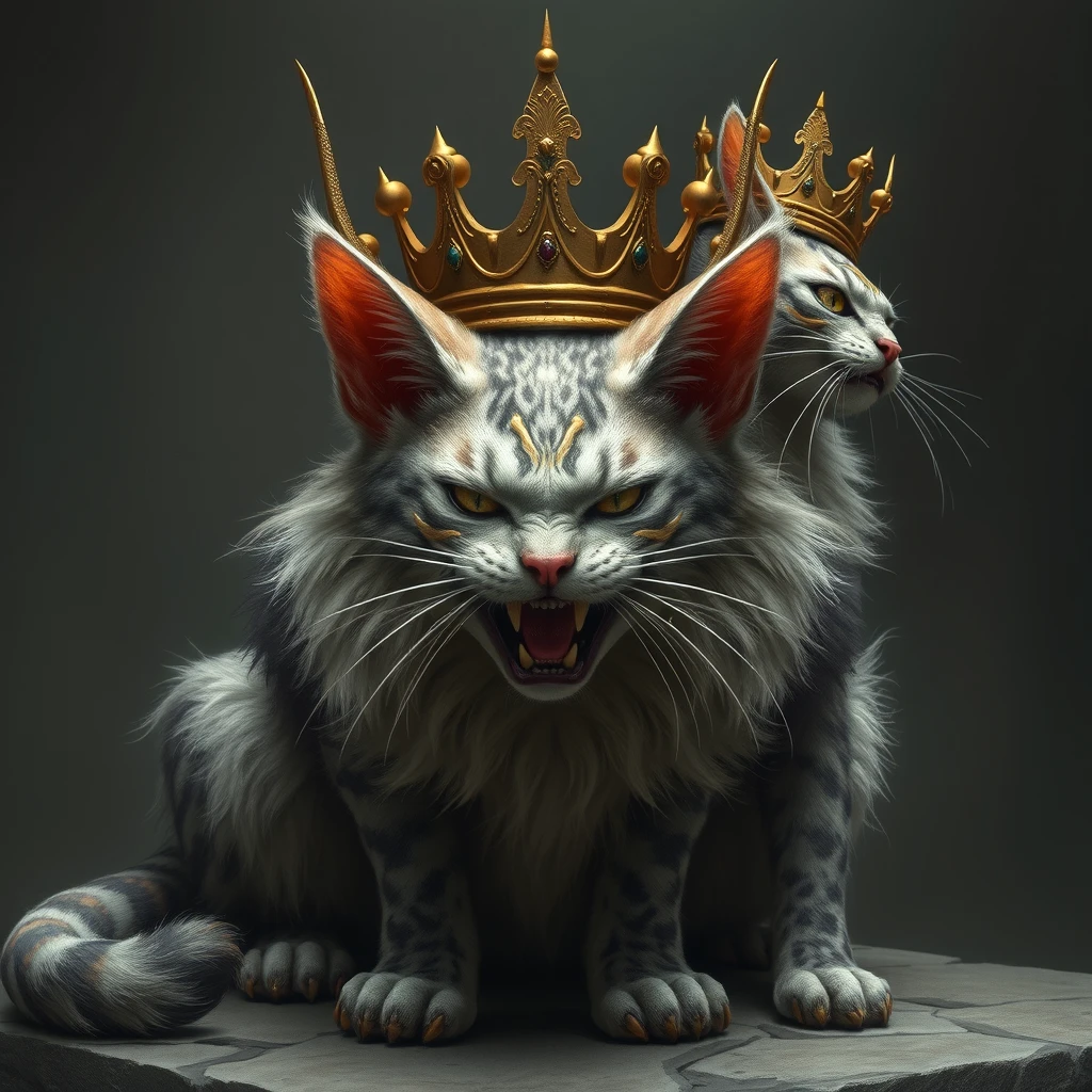 mythical aggressive cats king