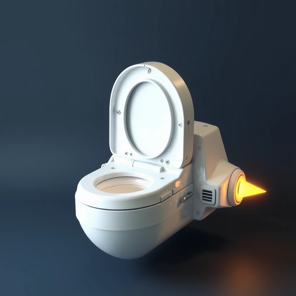 Toilet-shaped spaceship - Image