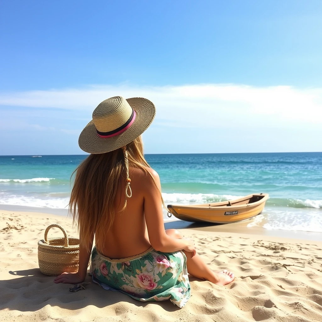 a pretty hippie beach - Image