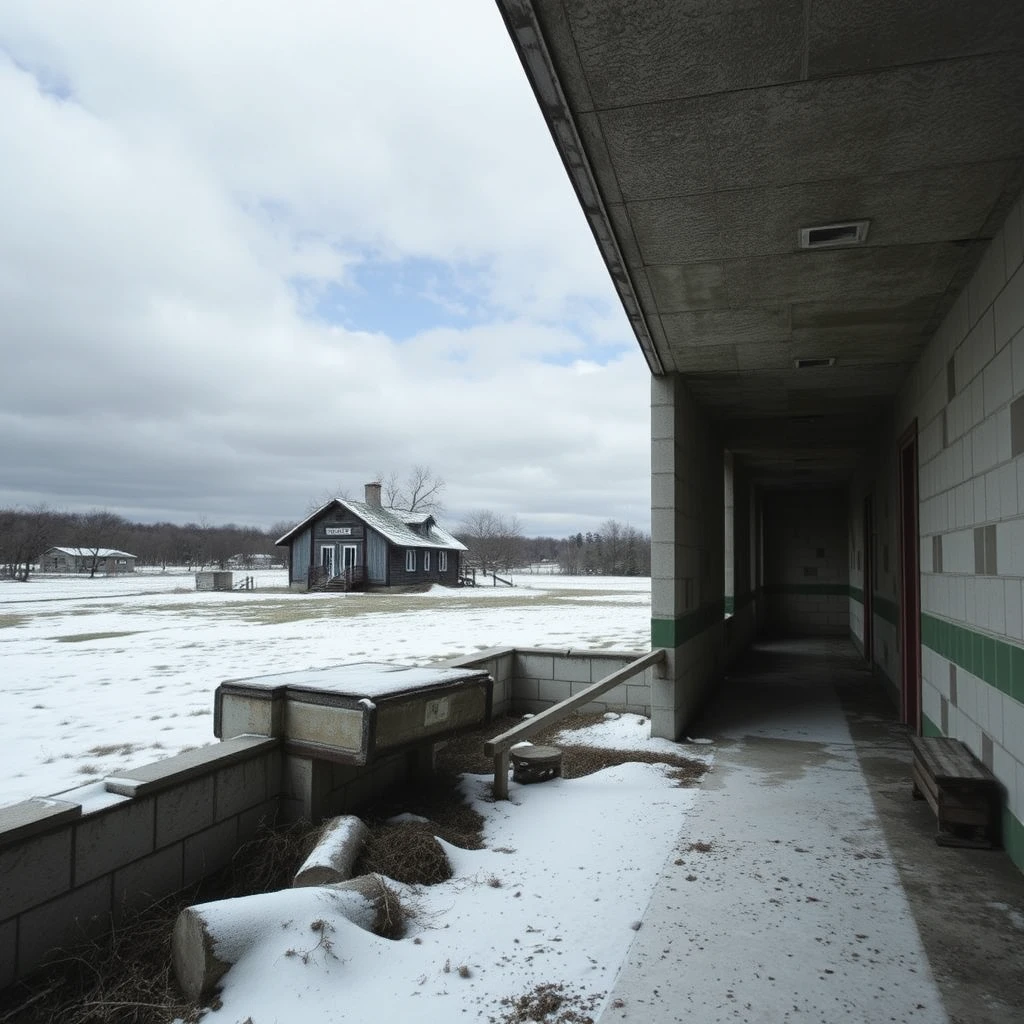 "Apocalyptic Abandoned Rural Hospital" - Image