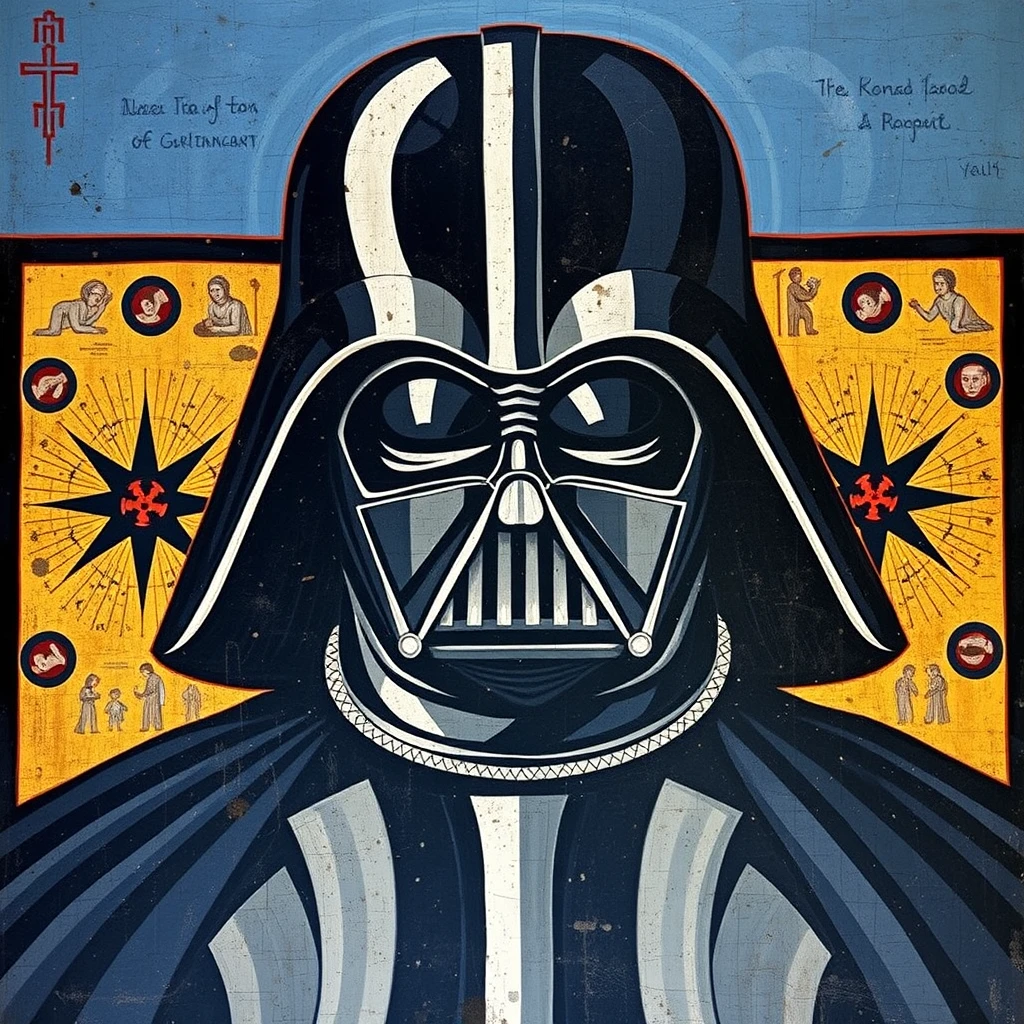 Byzantine murals of Darth Vader - Image