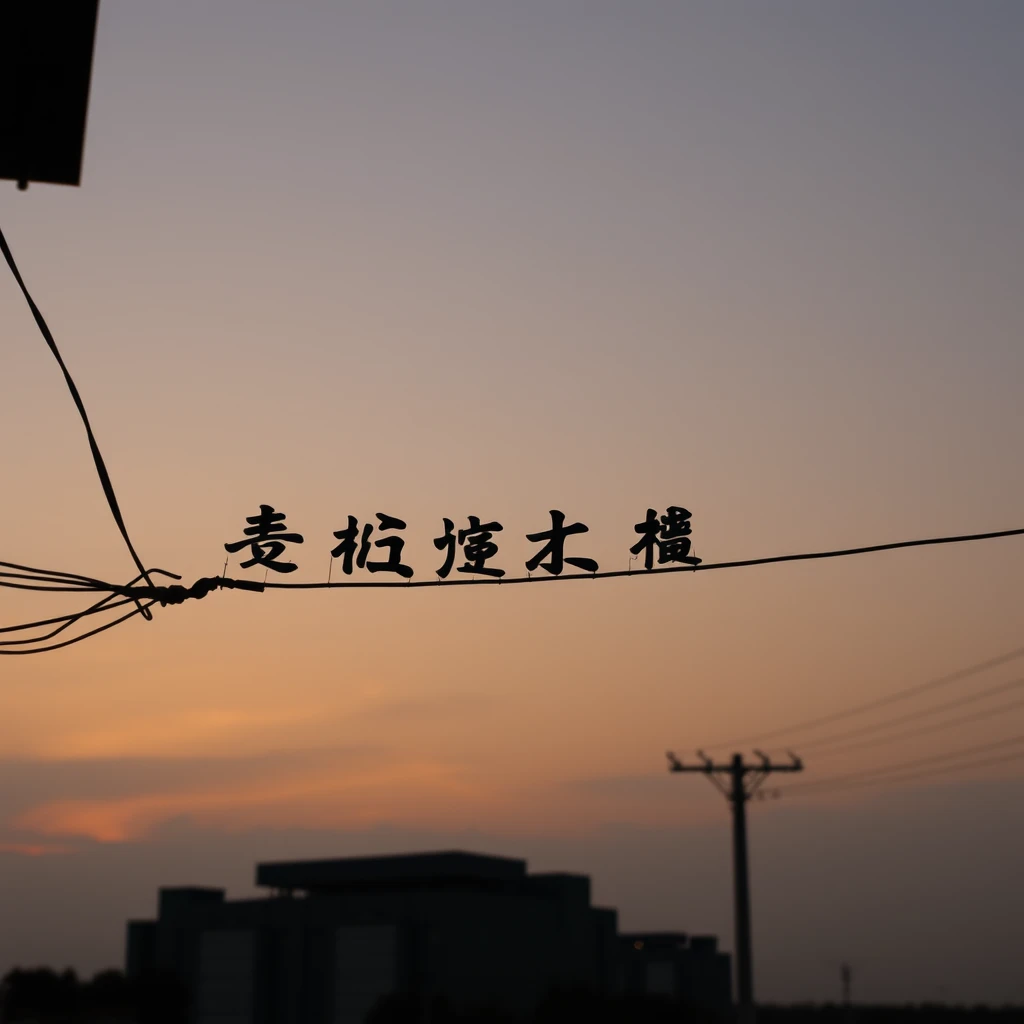 In the evening, I saw many Chinese characters.