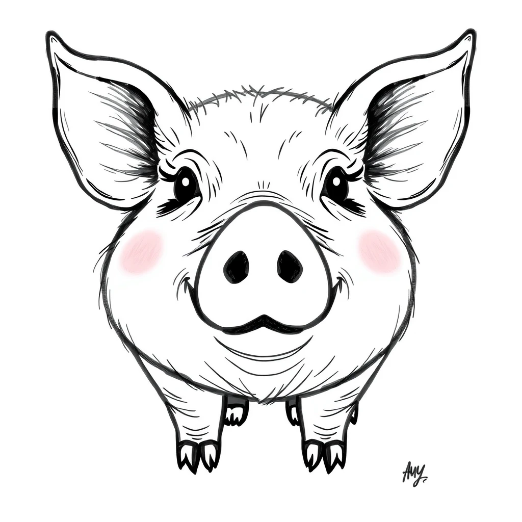 DRAW A PIG - Image