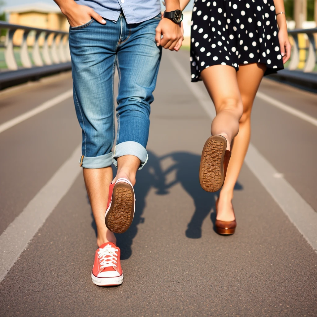 couple, daily, lifetime, full length, shoes, young - Image