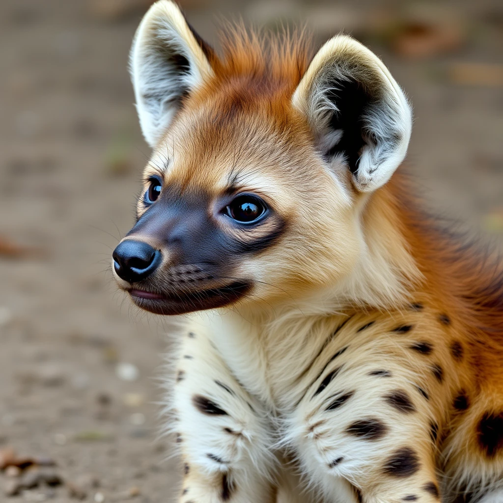 an image of a cute hyena