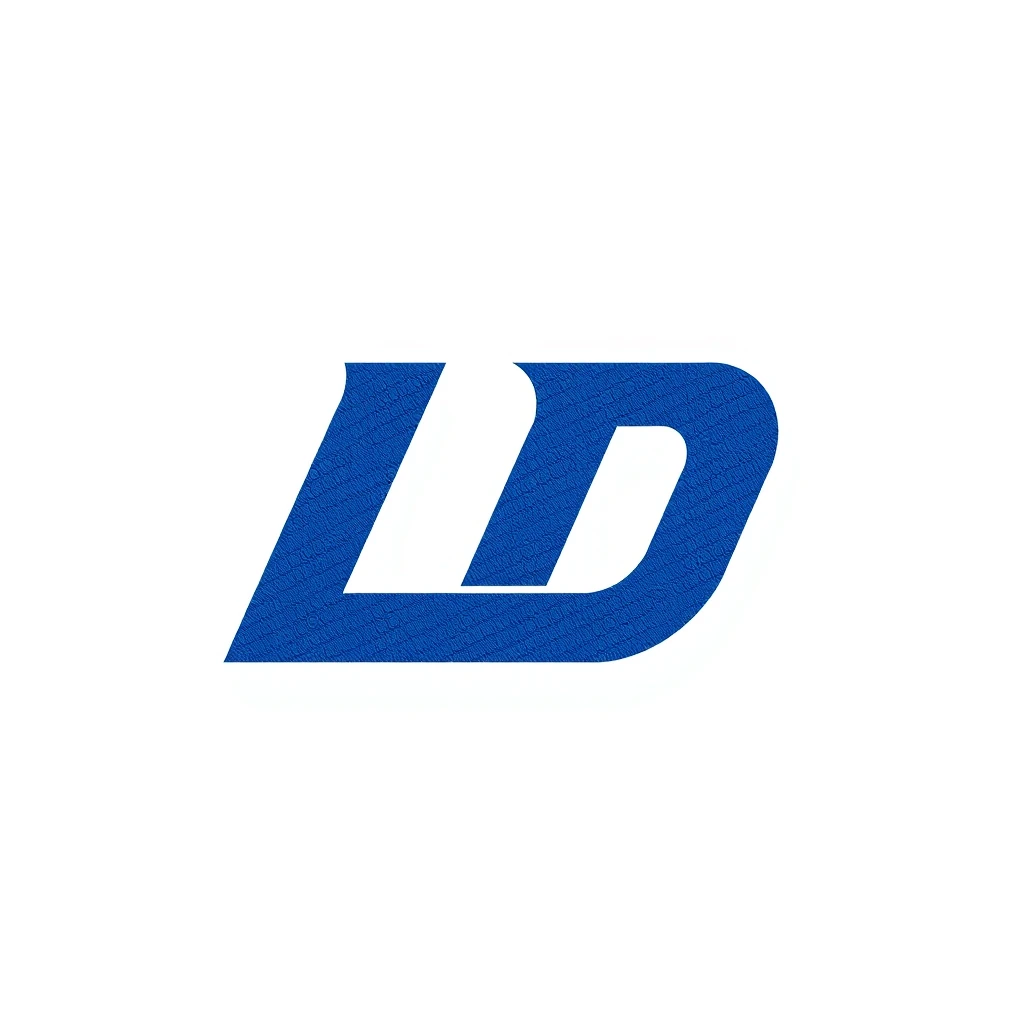 "LD" blue logo