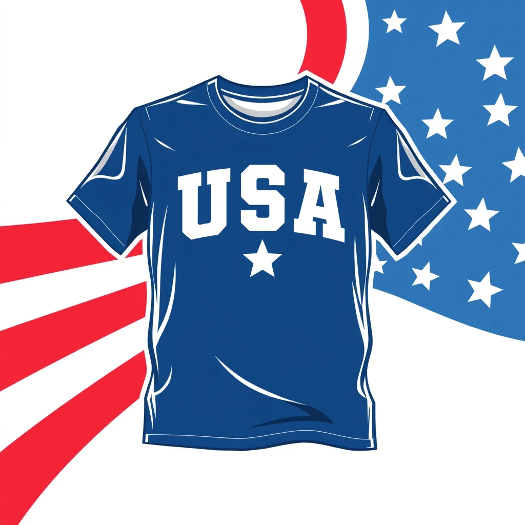 vector, professional tshirt design vector,USA independence day,clean, simple, flat 2d, white background,dpi,hd