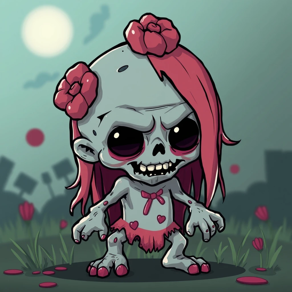 a 2d,cute zombie - Image