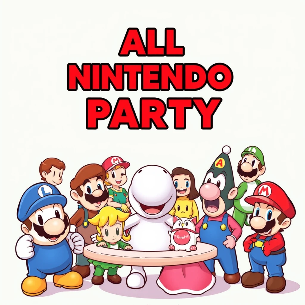 "All Nintendo Characters Party Cover" - Image