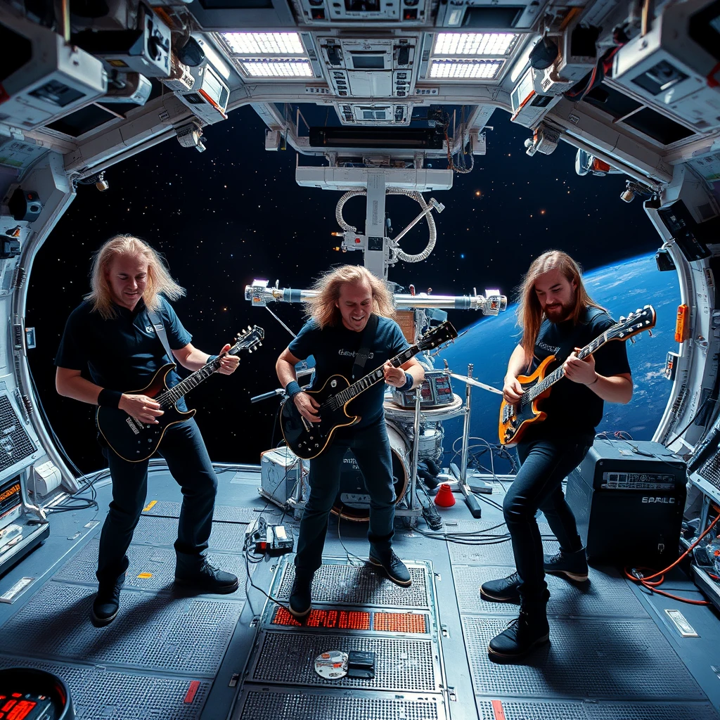 Heavy metal band on international space station