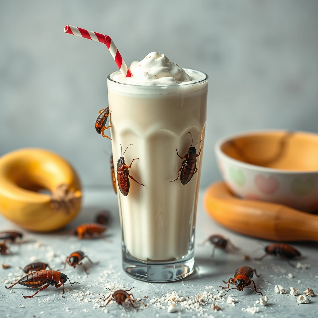 Milkshake with cockroaches - Image