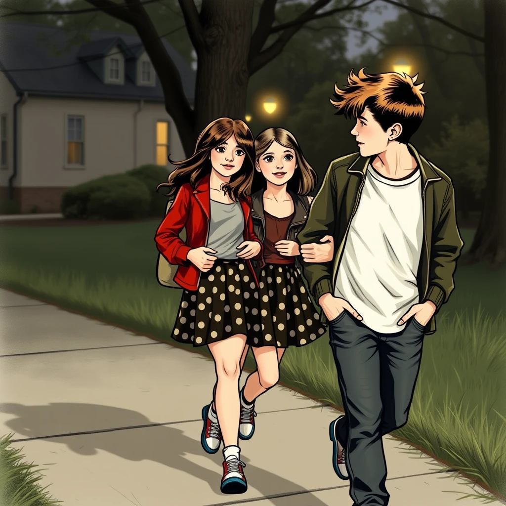 A bratty, precocious girl walks her best friend through her plan to seduce her younger brother.