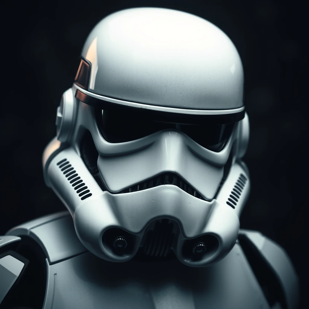 stormtrooper, dark backgroud, head - Image