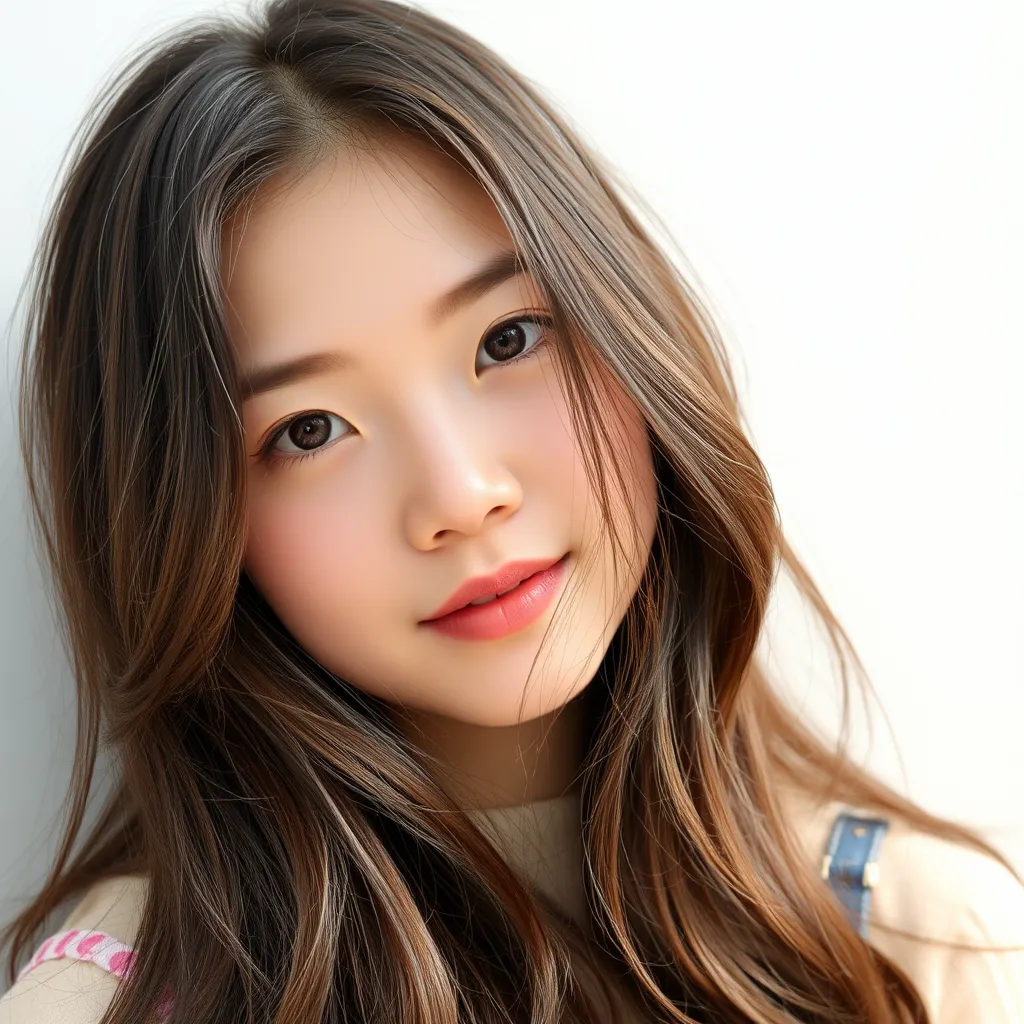 A girl, quite beautiful, oval face, Chinese, 18 years old, college student, summer.