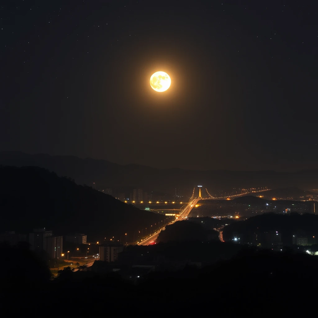 仰望星空，动漫风格，宫崎骏风格