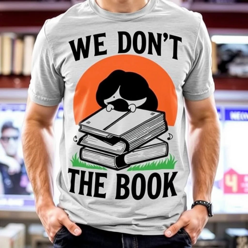 We don't go by the book and on t-shirt.