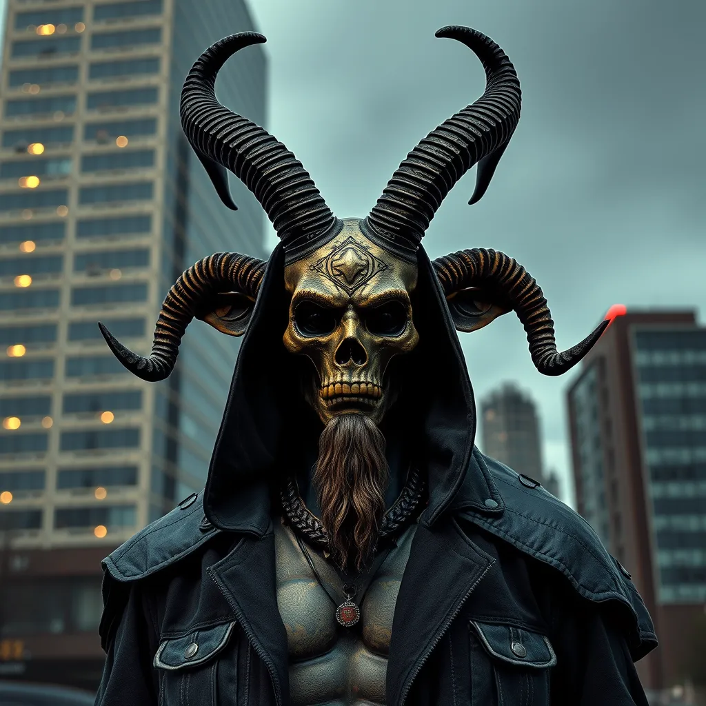 urban baphomet, hd photography - Image