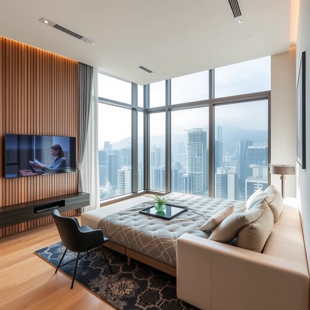 modern apartment in hong kong measuring 380 sqft