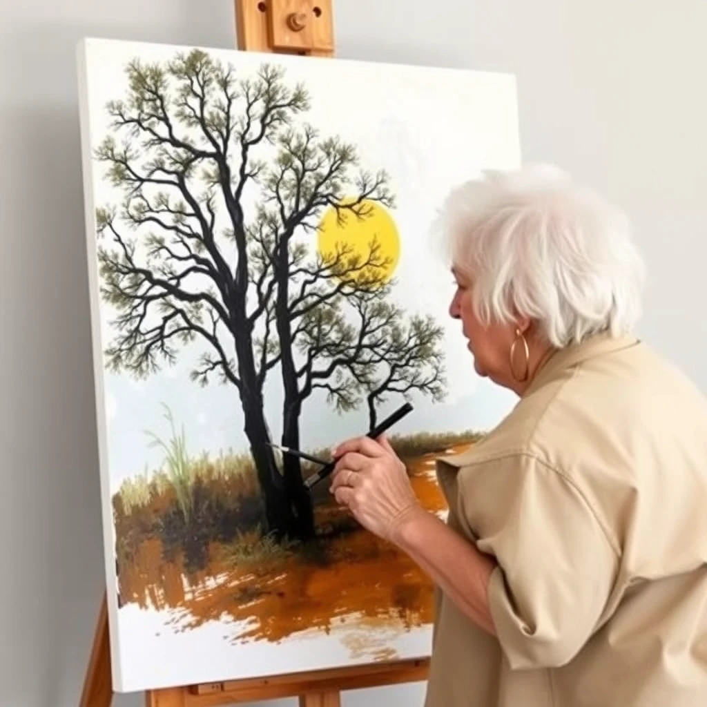 "Picture canvas painting call for senior citizens" - Image