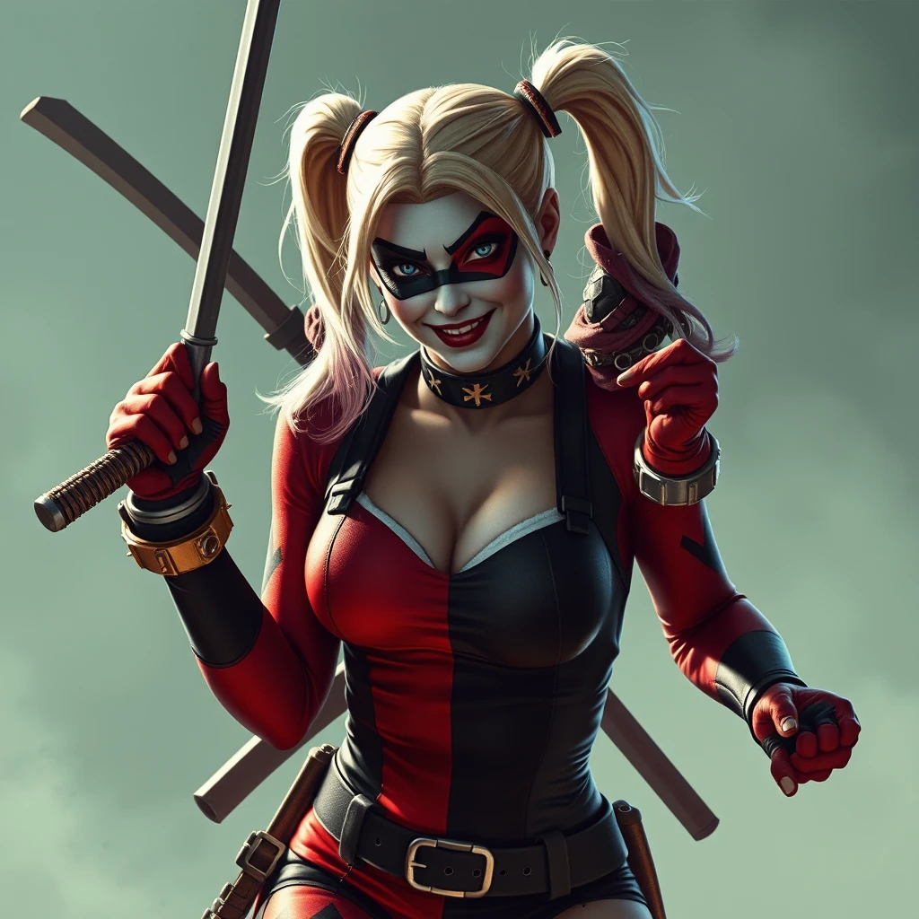 Harley Quinn ninja, cinematic