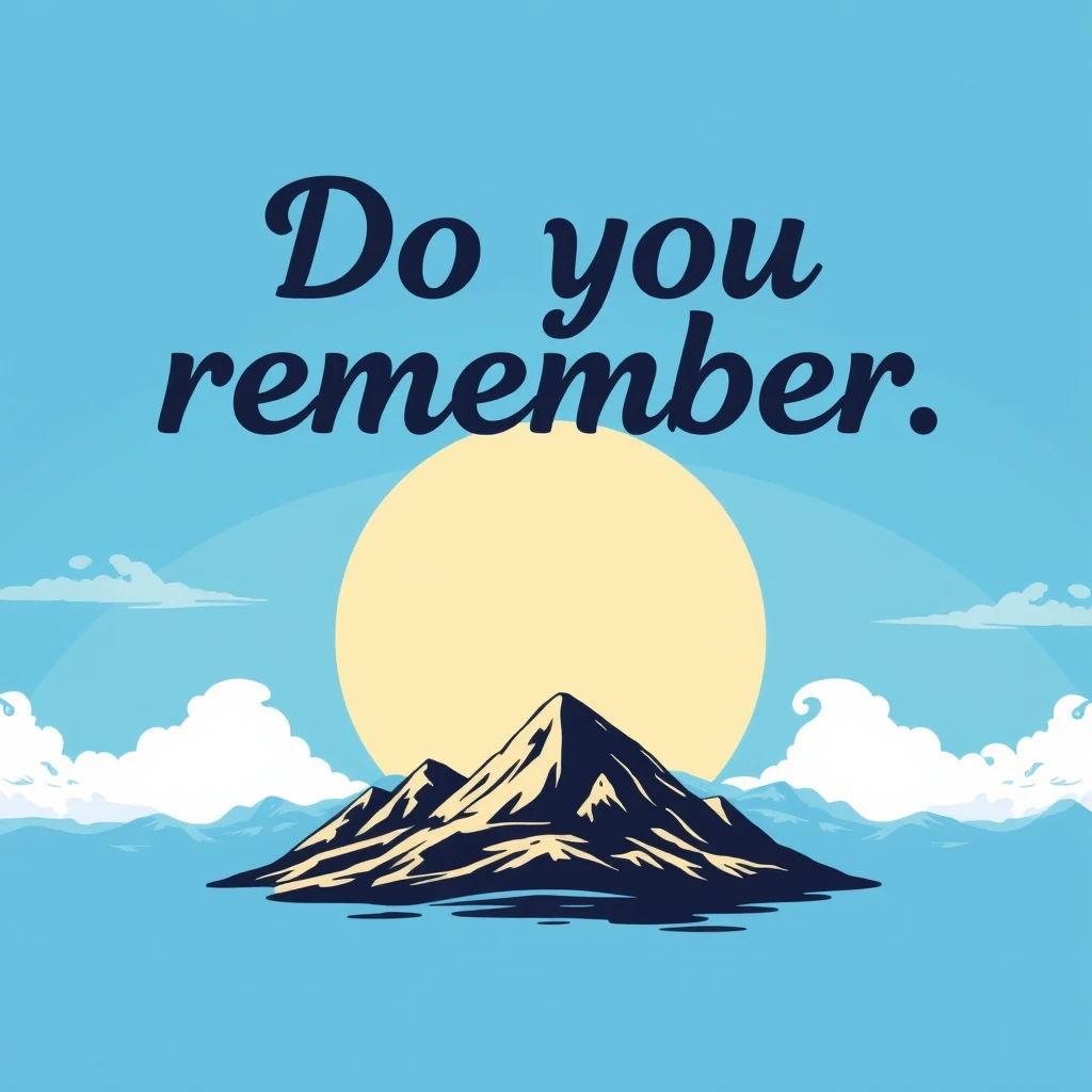 Shirt design with text 'Do you remember'