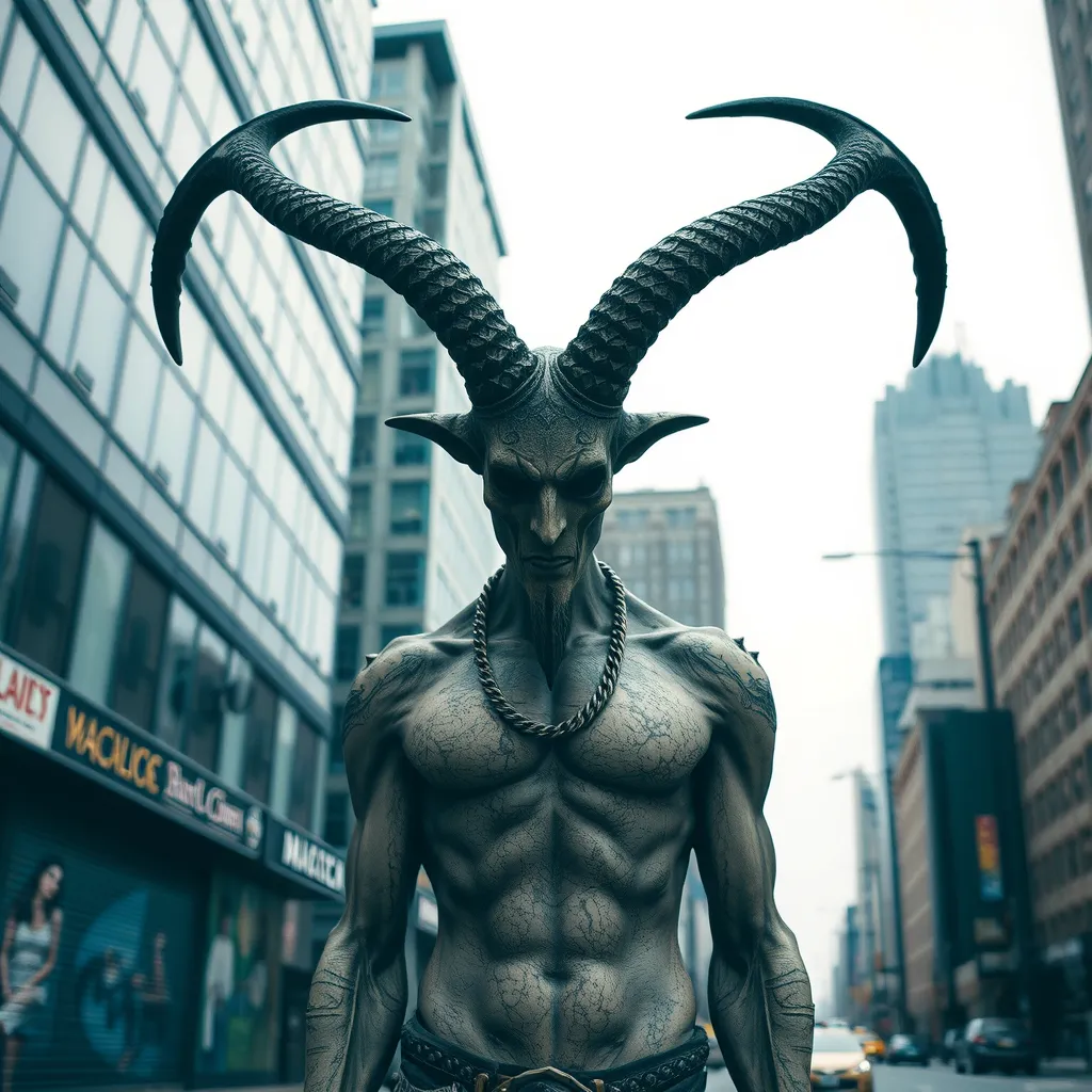 urban baphomet, hd photography - Image