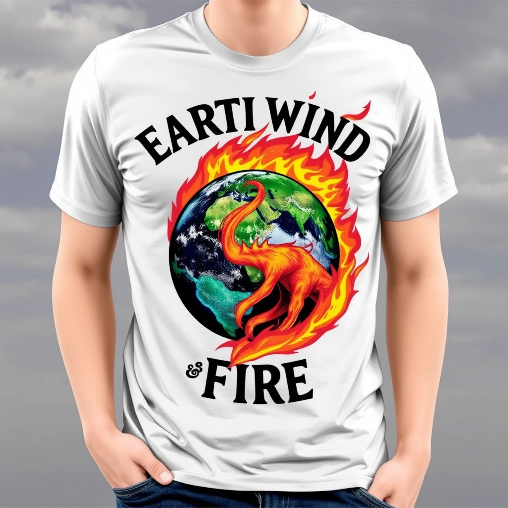 tshirt earth wind and fire september - Image