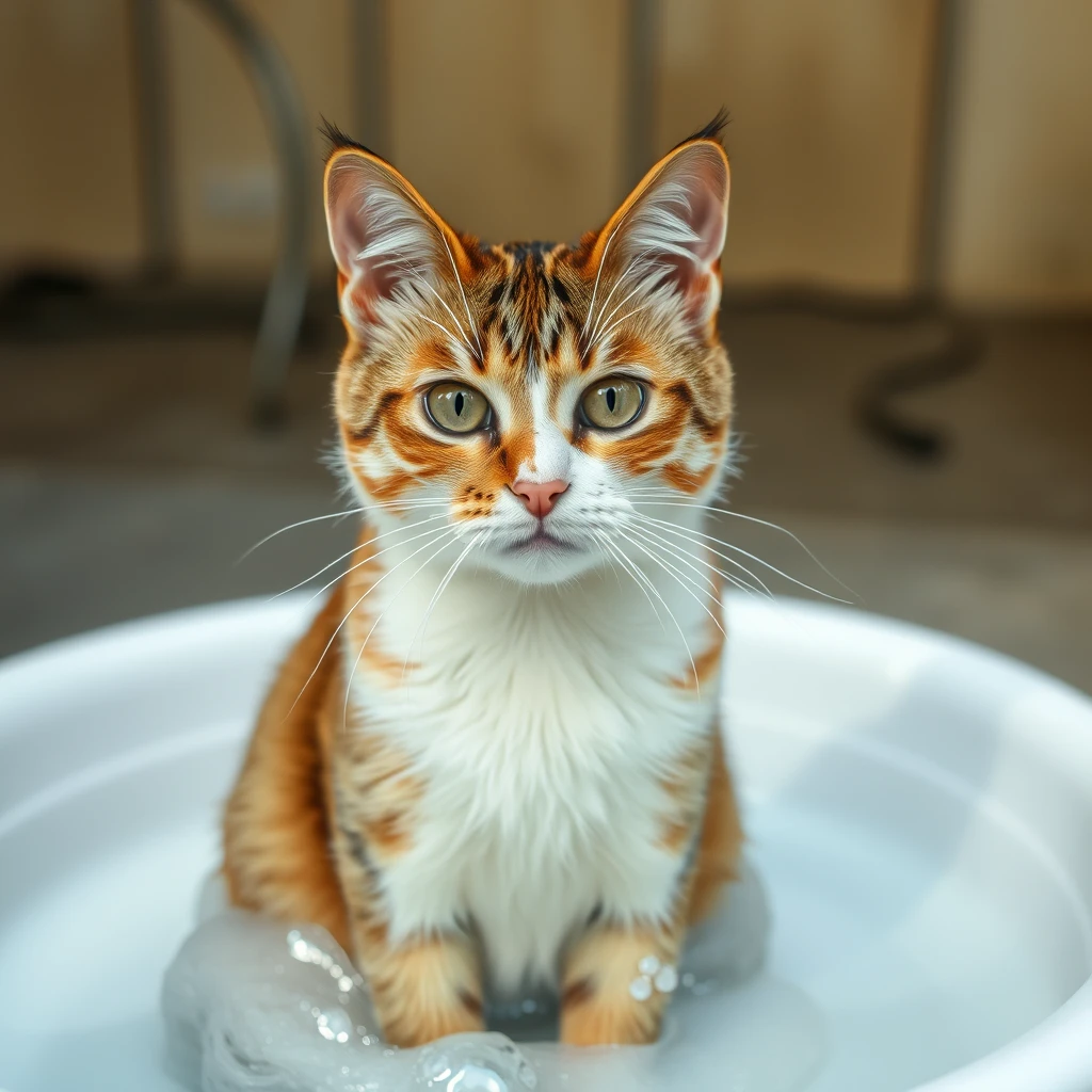 Cat in bleach - Image