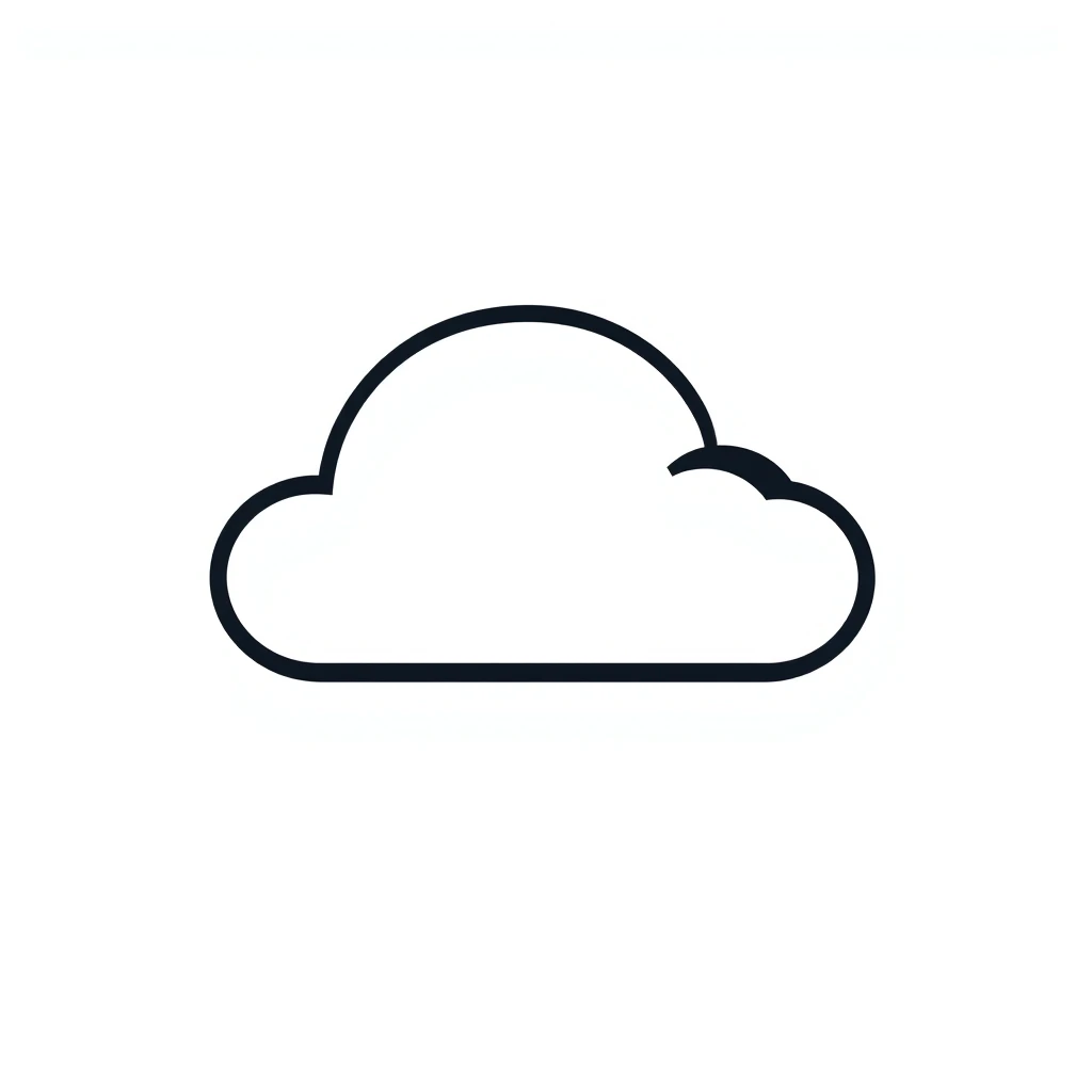 "A logo, file management, cloud storage, universal, transparent background." - Image