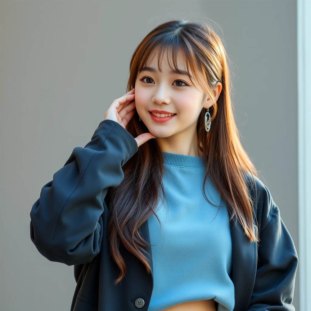 cute girl, korean k pop star - Image