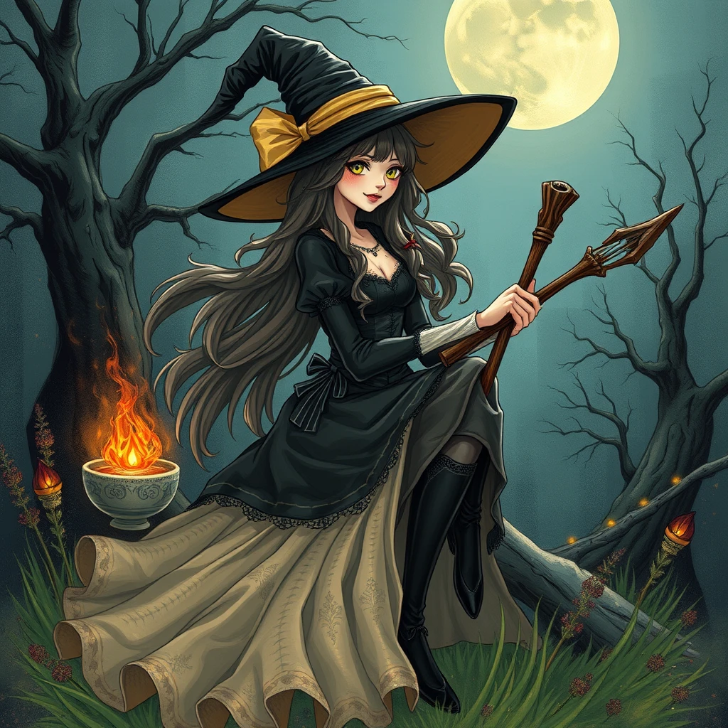 a pretty witch