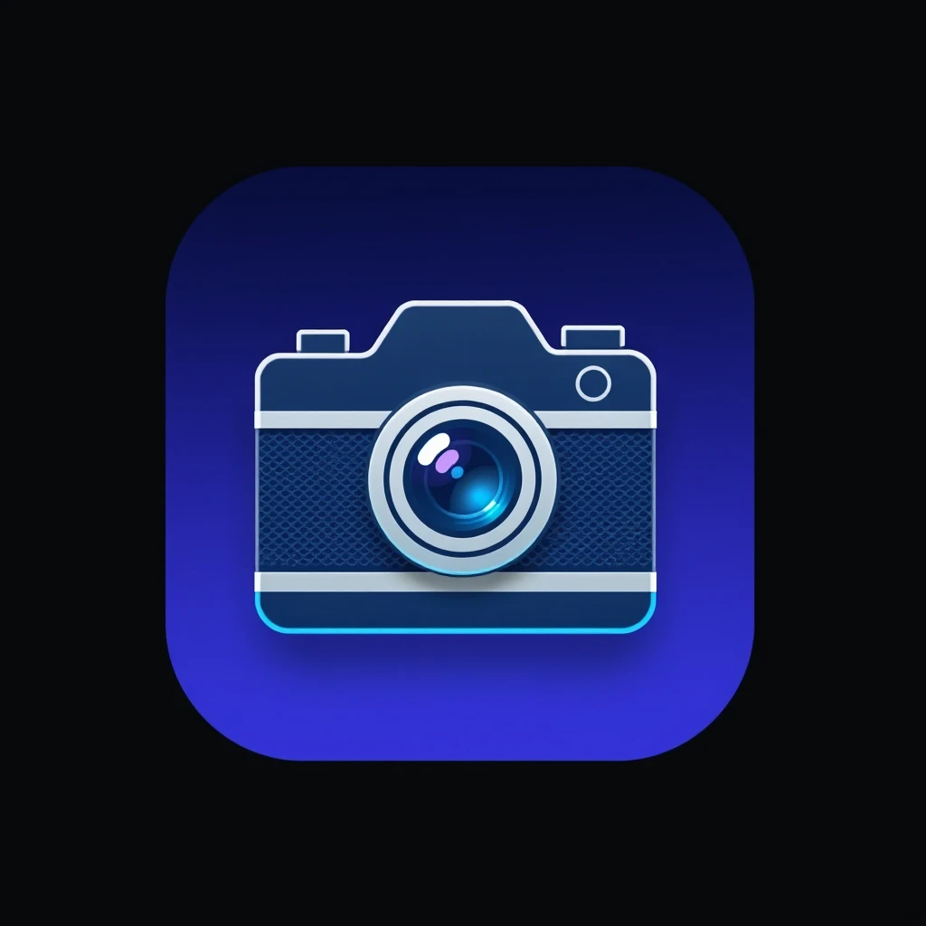 an app icon with camera  - Image