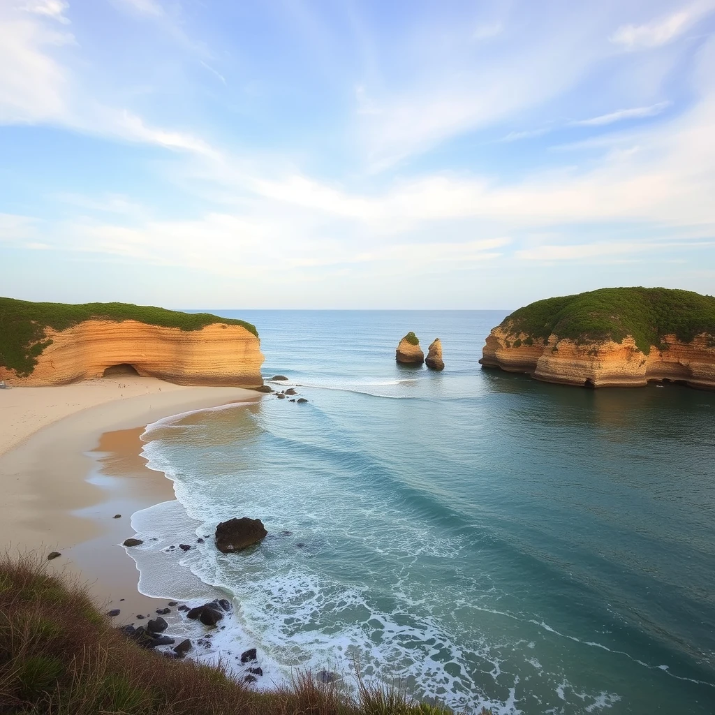 a beachscape