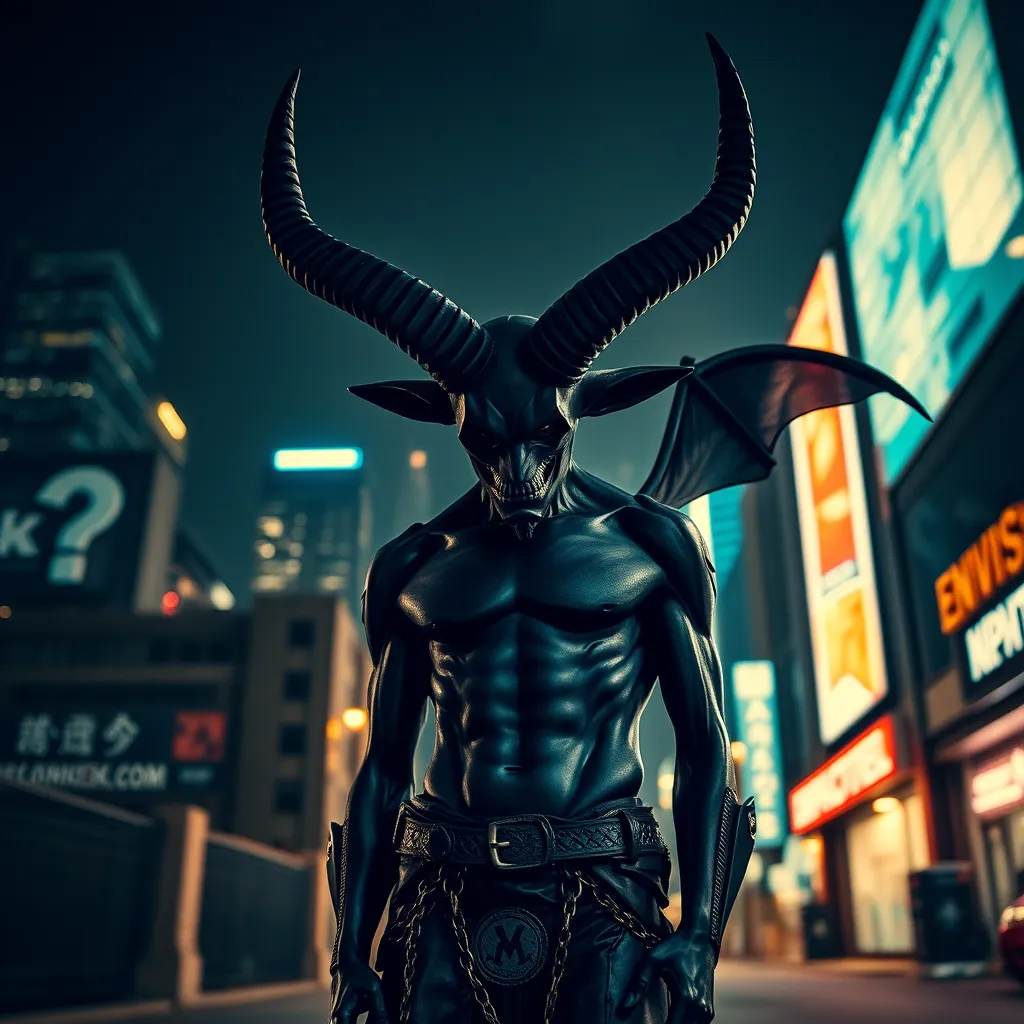 urban baphomet, hd photography - Image