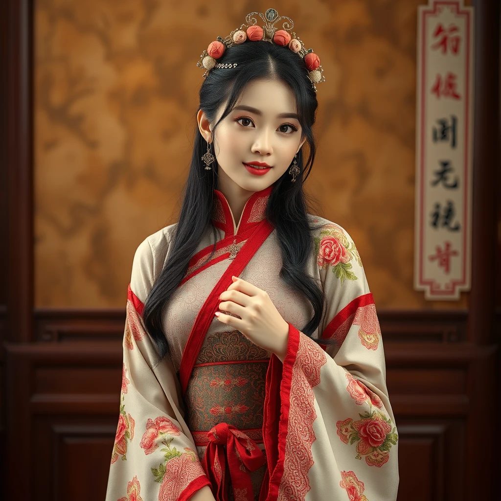 The highest quality, a Chinese beauty, camera quality, whole body. - Image