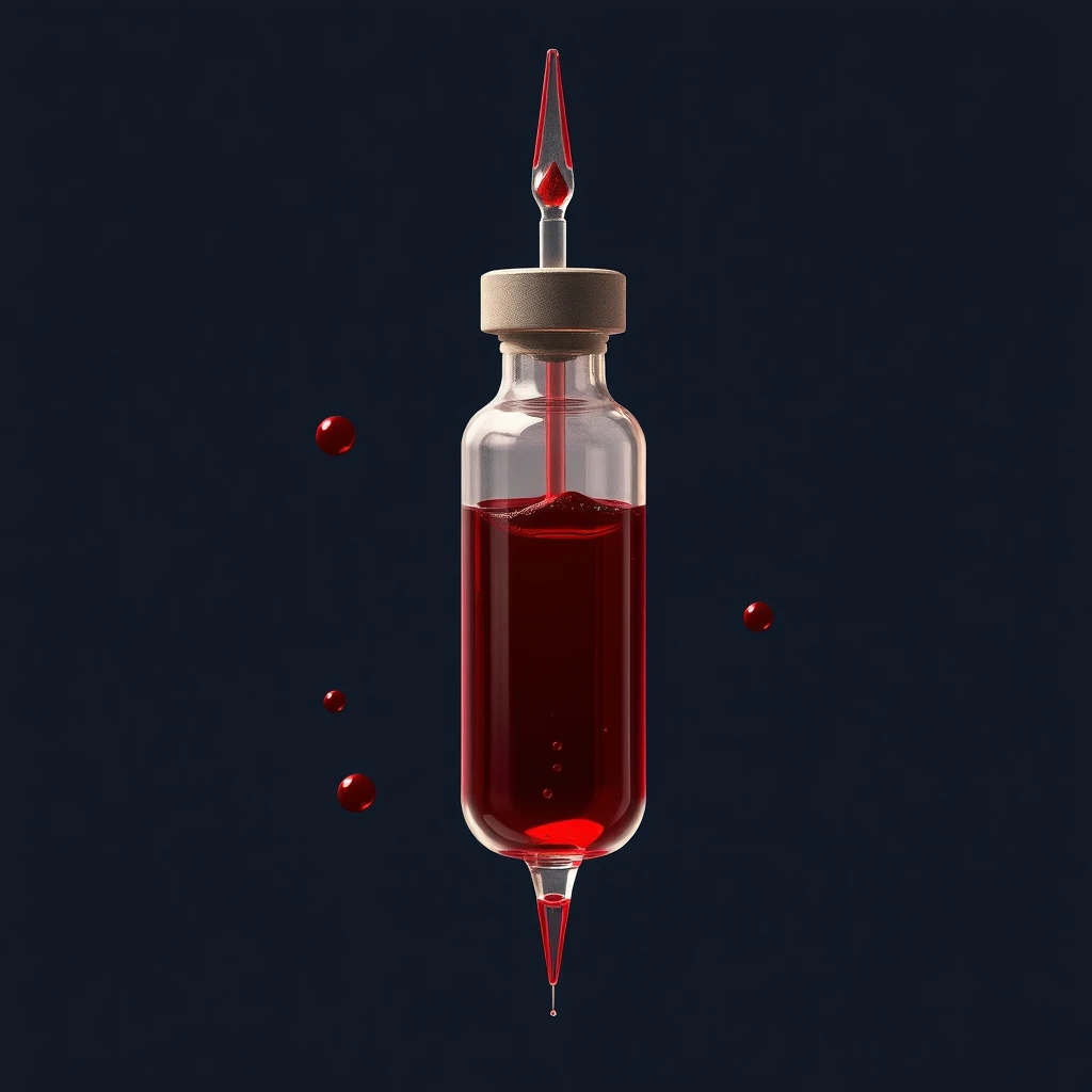 A premium game blood vial - Image