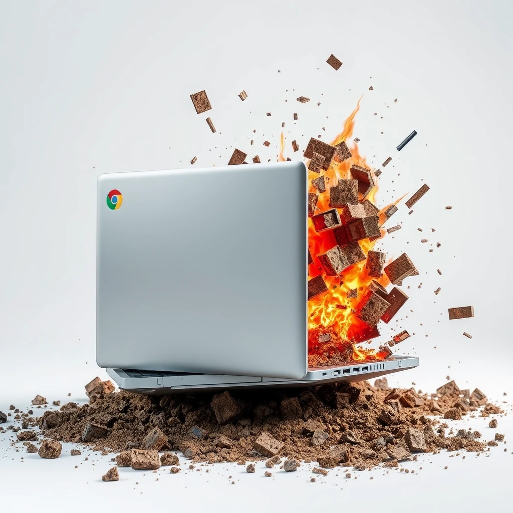 Exploding Chromebook - Image