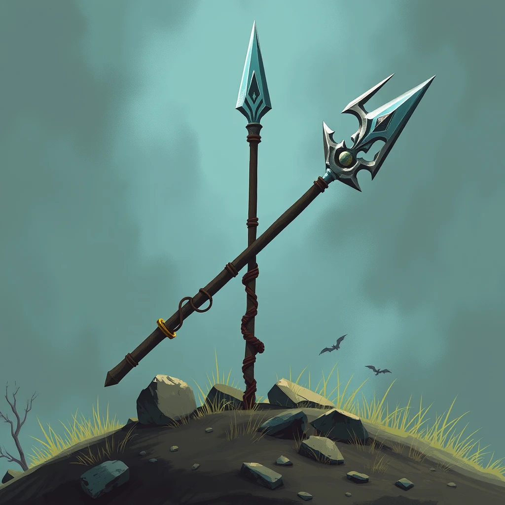 A DST game style spear. - Image