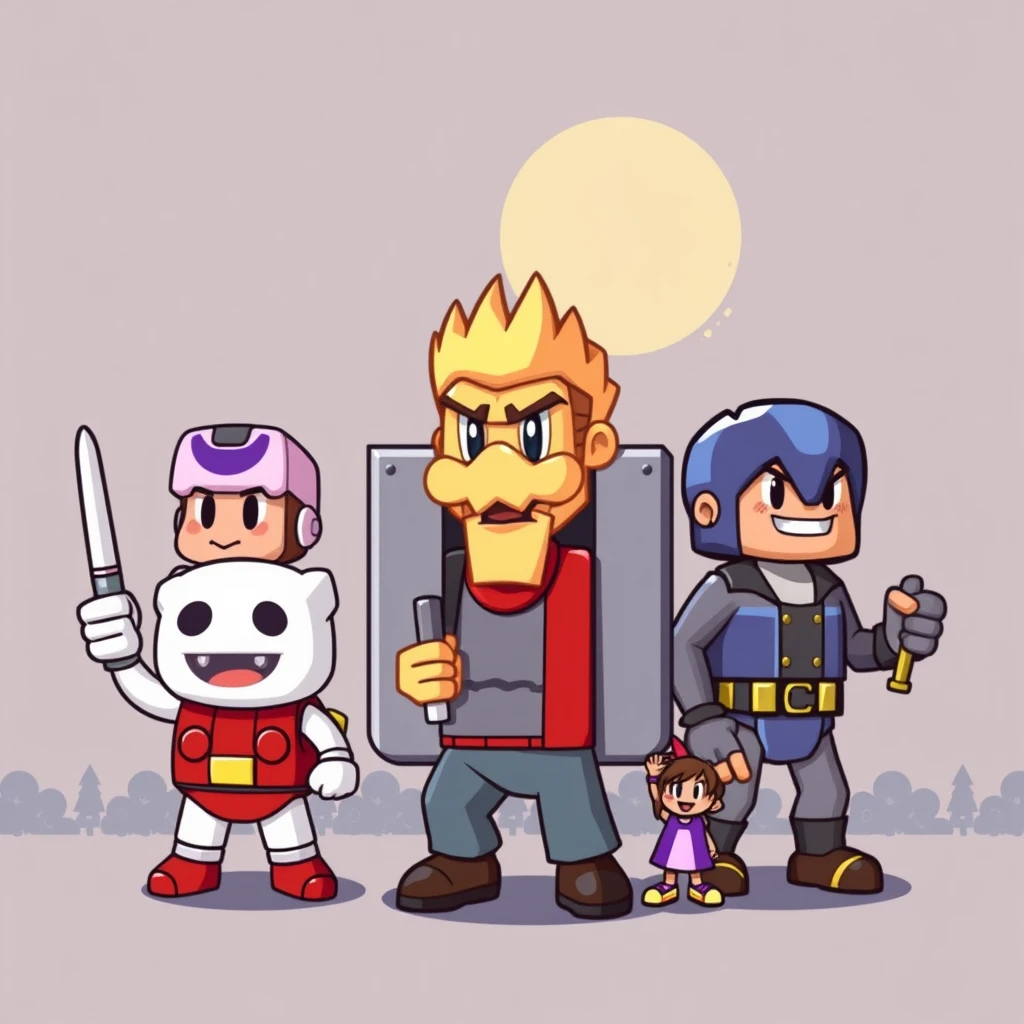 NES game characters - Image