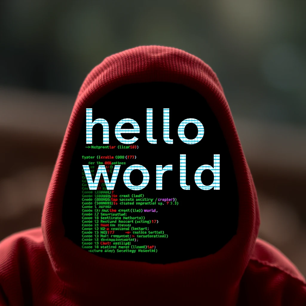 Create a photo of Java code hello world.