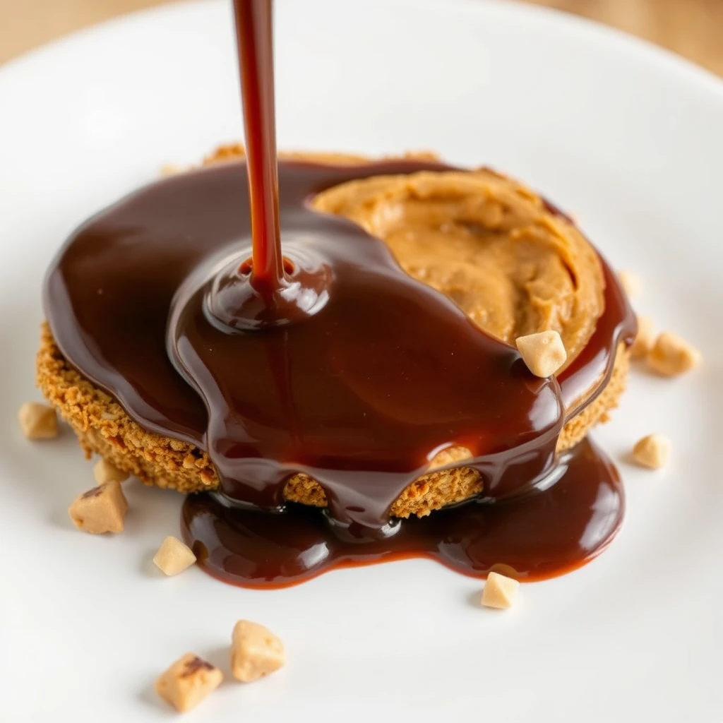 rich chocolate syrup  
peanut butter on the side  
organic - Image