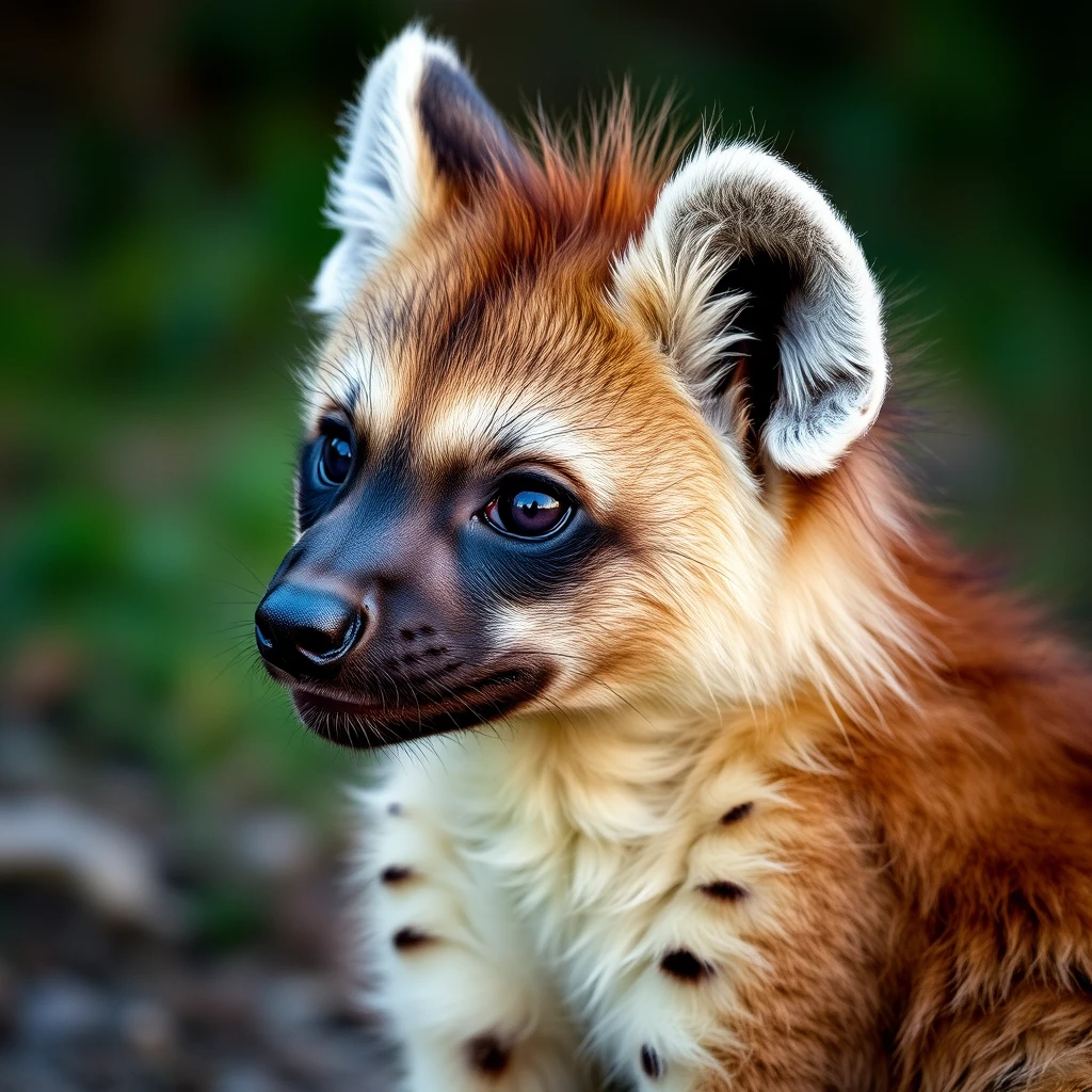 an image of a cute hyena