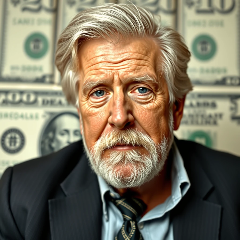 Gary Busey on the American $7 bill, printed money.